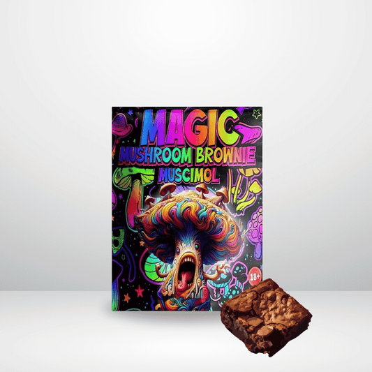Muscimol brownie 25mg från magic mushroom - Handla ditt muscimol hos Weedly
