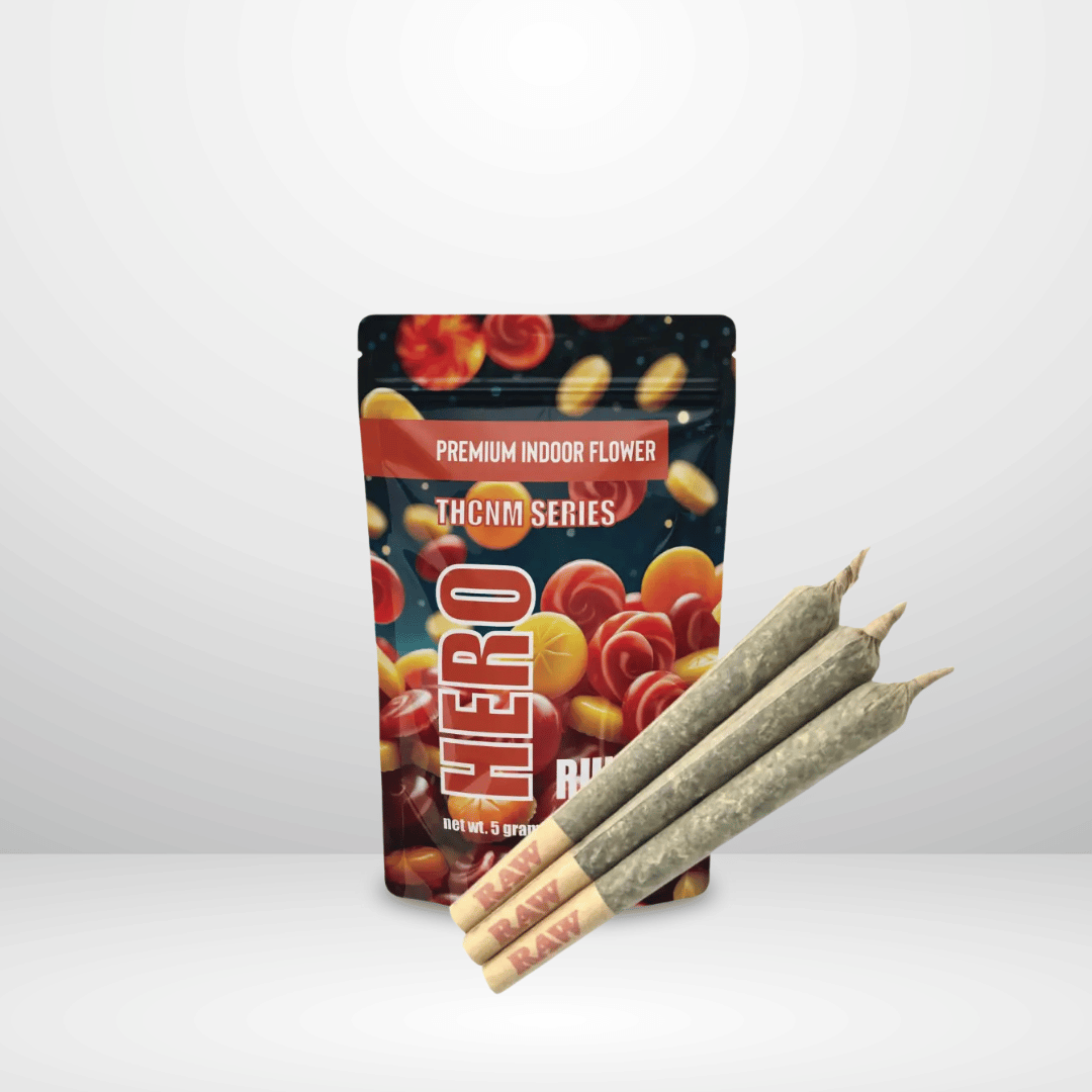 Hero THCNM pre-rolls runts hos Weedly
